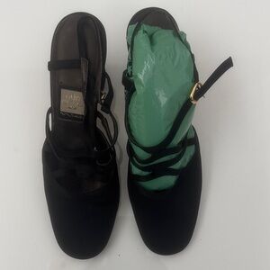 Nina Black Strappy Heels